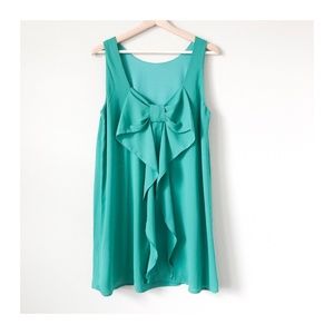 LIKE NEW | Everly by Francesca's | Teal Bow Dress